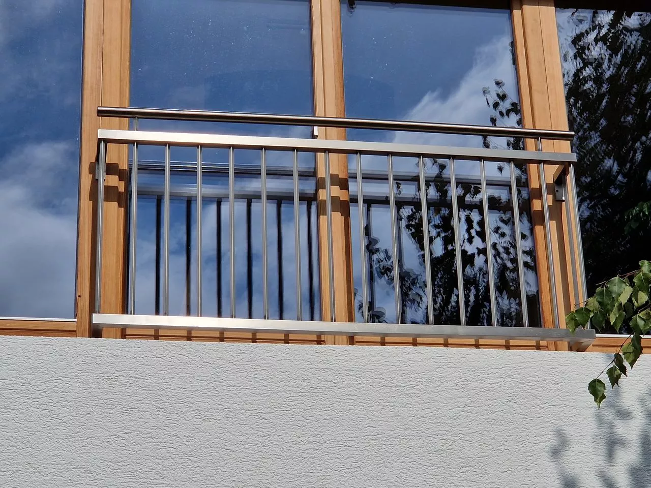 Metall Balkon Edelstahl Alu Glas